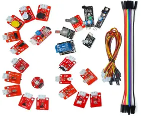 Với Arduino siêu tuyệt vời phát triển board45 trong 1 cảm biến Module Starter Kit tốt hơn so với 37 trong 1 R3 cho Arduino cảm biến Kit