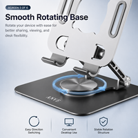 Nouveau support pour ordinateur portable et tablette en alliage d'aluminium robuste, réglable, conforme aux normes CE et RoHS, pour le dessin, le bureau et les grands appareils