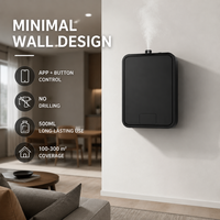Diffuseur d'aromathérapie mural sans perçage, contrôlé par application intelligente, type brume, longue autonomie de la batterie, désodorisant et diffuseur de parfum