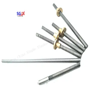 ender 3 lead screw Suppliers-3D printer stainless steel 6mm8mm10mm12mm TR6 TR8 TR10 TR10 TR10 TR10 trapezoidal lead screws with brass nuts