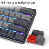 Skylong Keyboard Gaming, Papan Ketik Mekanik Backlit RGB Berkabel 61 Tombol
