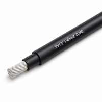 Câble solaire PV1-F 1*4mm2, monoconducteur en cuivre étamé, XLPO DC1000V, LSZH résistant aux UV, homologué TUV pour l'installation photovoltaïque