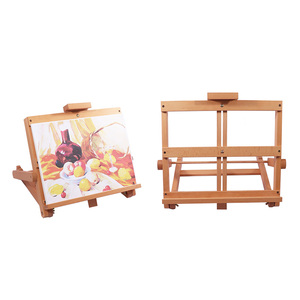 Foska Fournisseurs de fournitures de bureau Hêtre de haute qualité en <span class=keywords><strong>bois</strong></span> Portable toile support bureau <span class=keywords><strong>peintre</strong></span> H-Frame <span class=keywords><strong>chevalet</strong></span> avec hauteur réglable - Product Image 1