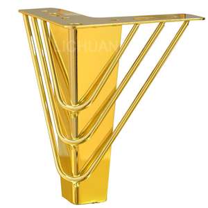 מעווה חלולים עיצוב חלולים אלומיניום settee רגליים איטלקי ספה רגל ספה פטיש רגליים שולחן כרום ברזל רגליים - Product Image 5