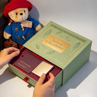 Boîte à tiroir carrée personnalisée, impression couleur, dorure à chaud, carton rigide, boîte cadeau premium pour chocolat, noix, bonbons