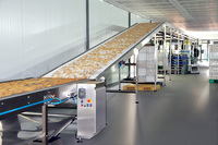 Machine à empiler les biscuits multifonctionnelle, fonctionnement stable, ligne de production de biscuits, du mélange de la pâte à l'emballage