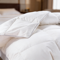 Couette blanche certifiée OEKO-TEX, matelassée en boîte, duvet moelleux, hypoallergénique, avec emballage personnalisé, pour hôtels