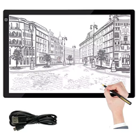 Venta al por mayor de fábrica, caja de luz de rastreo LED de tamaño personalizado, máquina copiadora de manga, tablero de dibujo LED