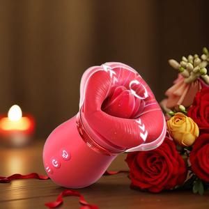 Venta al por mayor vibrador femenino de segunda marea labios rojos Boca Grande lengua lamiendo chupar pecho Dispositivo de masturbación - Product Image 1