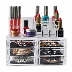 Venta al por mayor claro multifunción ahorro de espacio caja organizadora de cosméticos joyería maquillaje cajón organizador caja de almacenamiento - Product Image 4