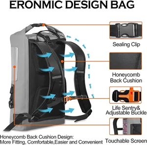 Waterproof Dry Bag Backpack Floating Waterproof Bag Boating Kayak Dry Bag 30L