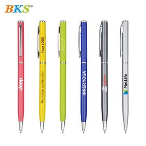 Bolígrafo Metálico Empresarial, Delgado, de Calidad, para Regalos, Publicidad de Oficina, Personalizable con Logotipo, Tinta Negra Multicolor, Moderno - Product Image 6