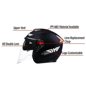 Nouvel Arrivage <span class=keywords><strong>Casque</strong></span> <span class=keywords><strong>Moto</strong></span> Demi-ouvert Tendance <span class=keywords><strong>pour</strong></span> Adulte en ABS avec Doublure en Coton – Vente en Gros - Product Image 2