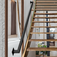 Kit de garde-corps en tuyau d'acier pour escalier en spirale intérieur/extérieur - Acier inoxydable antidérapant, capacité de charge de 500 lb