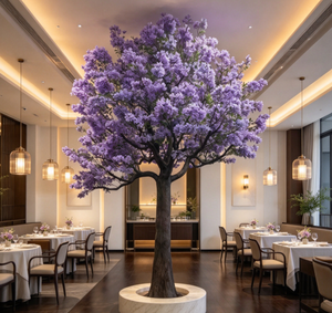 Albero Artificiale Grande Personalizzato Bagang, Resistente ai Raggi UV, Ignifugo, in PE, con Fiori di <span class=keywords><strong>Ciliegio</strong></span> Dorati Primaverili - Product Image 4