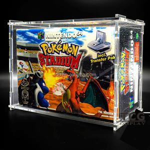 TCG Affichage acrylique transparent transparent personnalisé avec protection UV Nintendo 64 Pokemon Stadium Battle Set Console Acrylique Case avec magnétique - Product Image 6