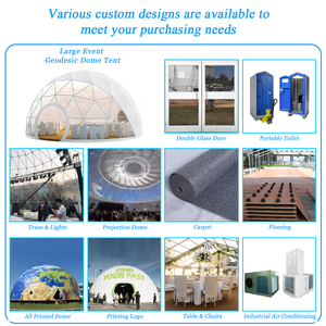 Domo Geodésico de Lujo para Glamping de Invierno, Tipo Iglú, de 6m con Claraboya, para Hoteles y Resorts - Product Image 3