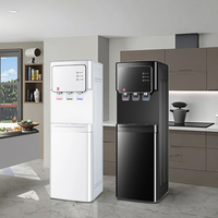Dispensador de enfriador de agua independiente frío y caliente de carga superior de alta calidad con refrigeración por compresor