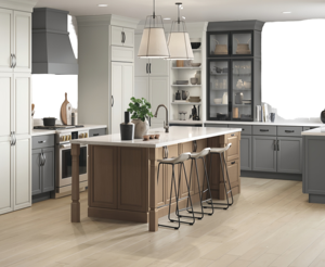 Armoires de <span class=keywords><strong>cuisine</strong></span> modernes en MDF, prêtes à assembler (RTA), fermeture amortie, personnalisables pour les maisons américaines - Product Image 1