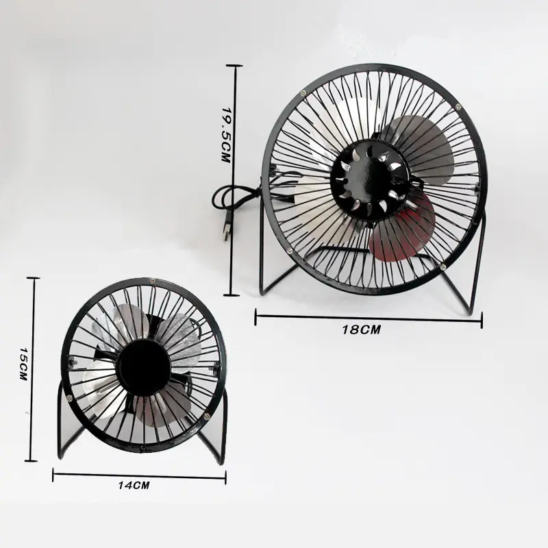 Custom Logo Mini USB Fan Computer Cooler Cooling Desktop Fans Mini USB Desk Metal Fan for Office Home Gift