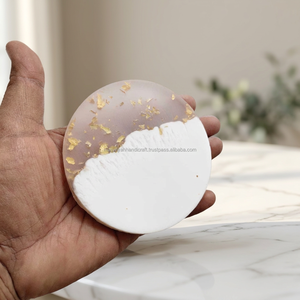 Sous-verres en résine de luxe, écologiques et élégants, pour la décoration de table de cuisine. Sous-verres en résine en gros pour la décoration intérieure. - Product Image 6