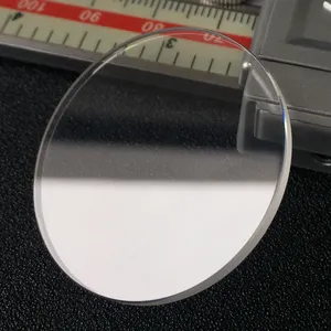 플랫 35-40mm 직경 2.0mm 두꺼운 시계 사파이어 크리스탈 렌즈 수리 부품 공장 제조 안경