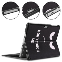 Coque rigide imprimée en cuir PU pour Microsoft Surface Go 3 2021/Go 2 2021/Surface Go 2018