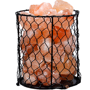 naturalpinkhand crafted basket saltcrystallavalampsready oo