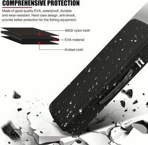 EVA Fishing Rod Bag New Portable EVA Waterproof Fishing Rod <b>Case</b> <b>Carrying</b> for Storage Fishing Tool <b>Case</b> - Product Image 4