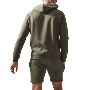 Conjunto de Sudadera con Capucha y Pantalones Cortos para Hombre, Color Sólido, Poliéster/Algodón, Felpa, Secado Rápido, Sudadera con Capucha para Invierno en Oferta - Product Image 6