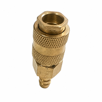 Raccord rapide universel européen 3-en-1 en laiton avec raccord cannelé pour tuyau, compatible OEM, diamètre d'interface 6-13 mm