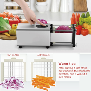 Coupe-frites électrique commercial, machine à découper en <span class=keywords><strong>julienne</strong></span>, trancheuse multifonctionnelle en acier inoxydable pour légumes et fruits - Product Image 6
