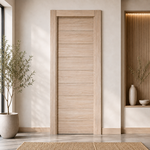 Puerta Rectangular Minimalista Moderna de Madera de Canarino Sólida Hecha a Mano, Multifuncional y Duradera para Decoración de Interiores de Sala de Estar - Product Image 5