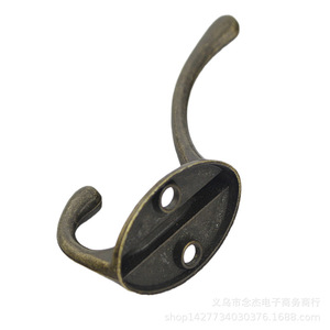 C78 Zinc Alloy Wall <b>Hook</b> Antique Blue Coat <b>Hook</b> For Entryway Or Door Mounting - Product Image 4