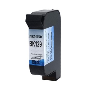 Cartucho de Tinta Negra Compatible BK129 a Base de Solvente con Chip para Impresoras Domino GX30i G230i G35i G20i Gx150i TIJ - Product Image 1