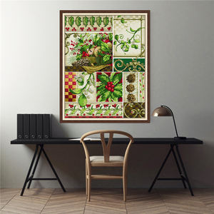 Kit de point de croix <span class=keywords><strong>Aida</strong></span> NKF fait à la main avec motif d'artisanat folklorique imprimé à l'aiguille sur <span class=keywords><strong>toile</strong></span> 14 pièces - Product Image 2