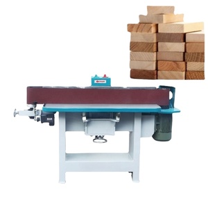 Ponceuse à bande verticale métallique pour le travail du bois, machine de desserrage, de débavurage et de polissage avec bordure large pour le bois massif - Product Image 1