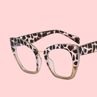 Montures de lunettes anti-lumière bleue œil de chat à grande monture pour femmes, montures complètes tendance et élégantes pour la lecture