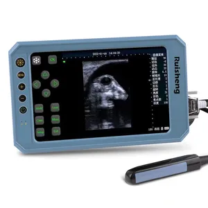 Veterinária Ultra-portátil Fornecedor Animal Ultrasound Machine com Sonda Convexa Eletrônica