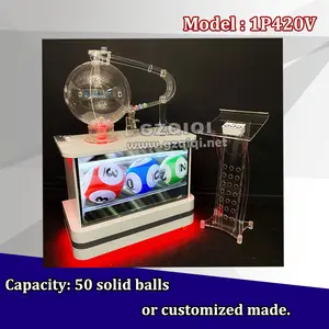 Air Mix Lottery Ball Machine com elegante à procura de sorteio 1D 2D 3D 4D 5D 6D jogos de loteria