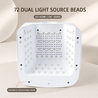 Lampe UV professionnelle rechargeable à double couche et double zone, séchage rapide à un doigt, lumière rose 365nm+405nm, faible chaleur, respectueuse de la peau