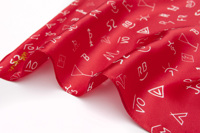 Écharpes légères en polyester-coton imprimées par transfert thermique - Lot en gros pour événements promotionnels
