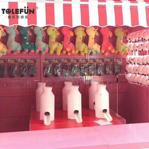 Tolefun Pâques Carnaval Jeu Stands Idée Enfants Métal Funfair Fléchettes Ballon Tir & Roll Ball Booth Jeux au Show Fairground - Product Image 6