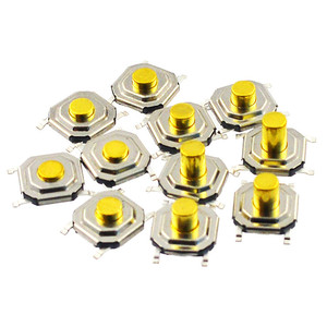 Emballage de ruban et de bobine Bouton de tête en cuivre à 4 broches Bouton de micro-interrupteur 4*4*1.5 Interrupteur tactile SMD - Product Image 5