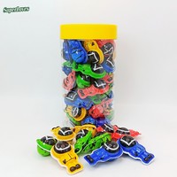 Chicle de Goma con Forma de Robot, Sabor Frutal, Colores Surtidos, en Frasco, para Fiestas Infantiles, Venta al por Mayor