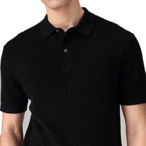 Algodón 100% personalizado para hombre, para camisas, antiarrugas, secado rápido, tela de punto de alta calidad, patrón sólido, manga corta - Product Image 2