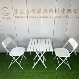 <span class=keywords><strong>Set</strong></span> <span class=keywords><strong>Tavolo</strong></span> <span class=keywords><strong>e</strong></span> <span class=keywords><strong>Sedie</strong></span> Pieghevoli in Plastica Portatile per Picnic, Campeggio, Scuola ed Eventi all'Aperto - Product Image 5