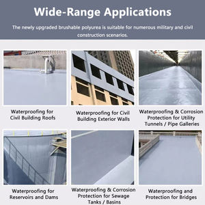 Revestimiento Impermeable de Poliuretano en Aerosol Elástico Transparente Invisible de Dos Componentes para Techos de Concreto y Paredes Exteriores - Product Image 4