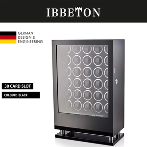 Sang trọng tự động xem Winder 24 <span class=keywords><strong>30</strong></span> khe cắm gỗ cơ khí hộp đồng hồ vân tay mở khóa LCD màn hình cảm ứng đồng hồ lưu trữ an toàn hộp - Product Image 6