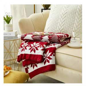 Offre Spéciale Doux Personnalisé Acrylique Épais Tricoté <span class=keywords><strong>Couverture</strong></span> <span class=keywords><strong>De</strong></span> Noël Super Jet Cosy <span class=keywords><strong>Couverture</strong></span> Pour voyage - Product Image 3